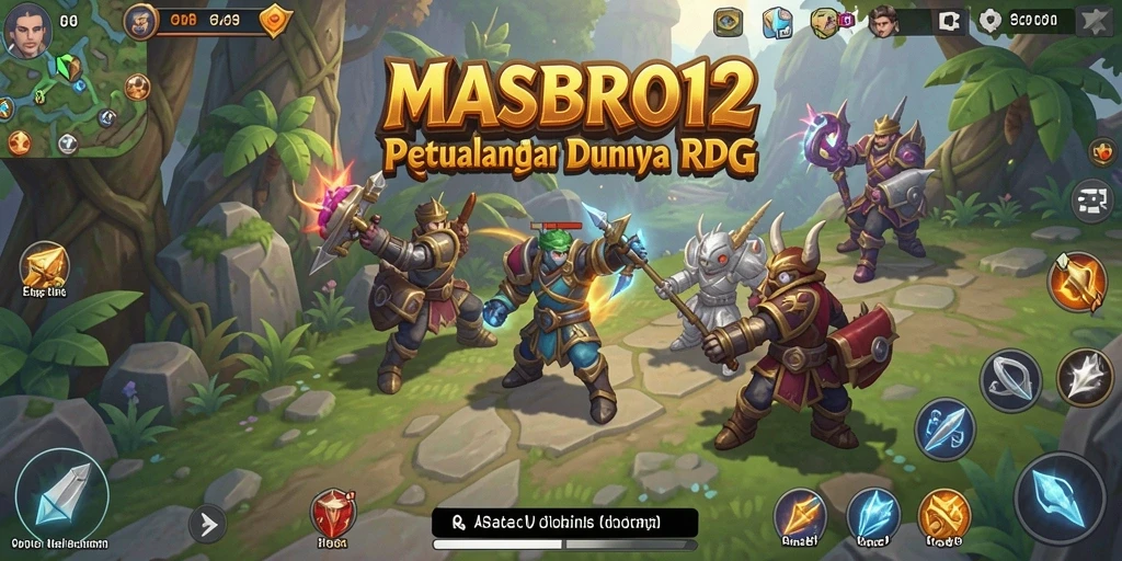Tampilan gameplay MASBRO12 yang mendebarkan dan penuh aksi RPG.
