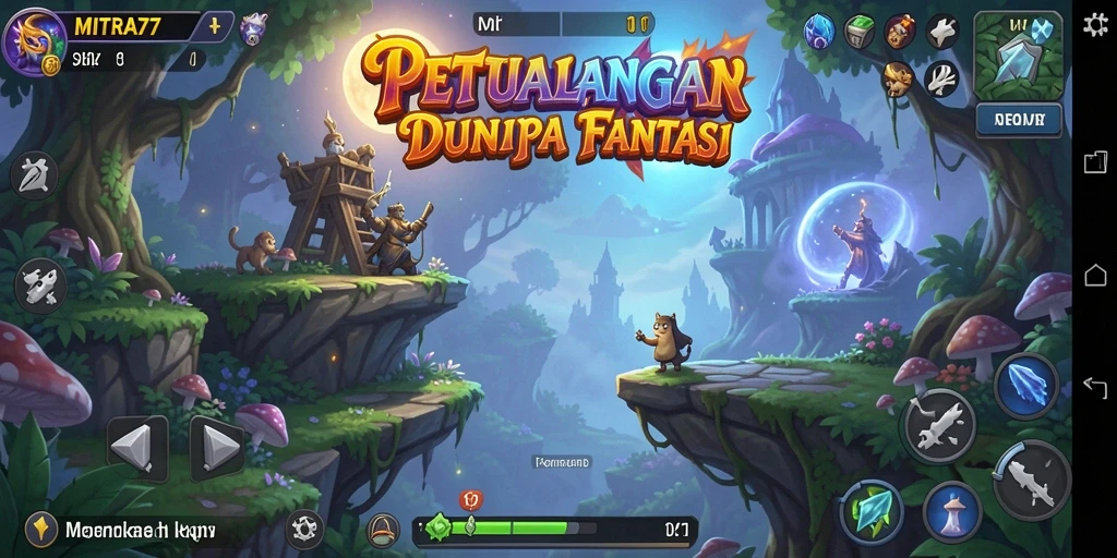 Gameplay petualangan seru di dunia fantasi MITRA77.