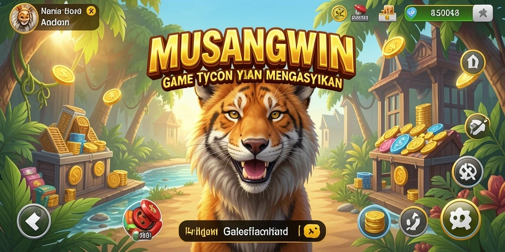 Tampilan gameplay MUSANGWIN yang menarik dan dinamis.