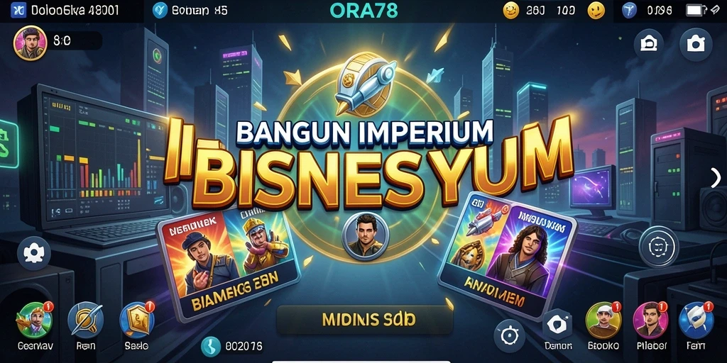 Tampilan gameplay ORA78 yang menakjubkan dalam membangun bisnis.