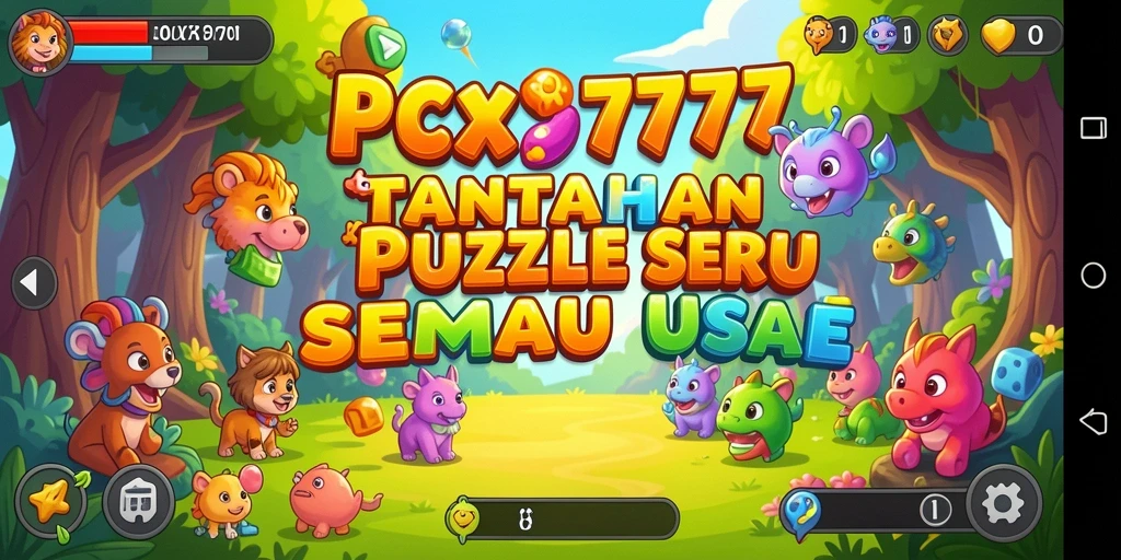 Tampilan gameplay <strong>PCX777</strong> saat menyelesaikan teka-teki menarik.
