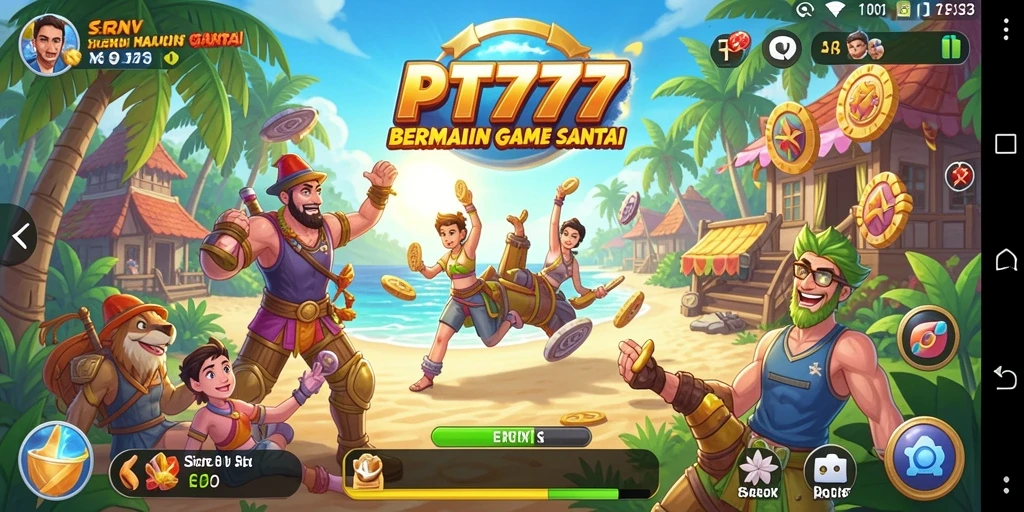 Tampilan gameplay seru dan interaktif dalam PT777.