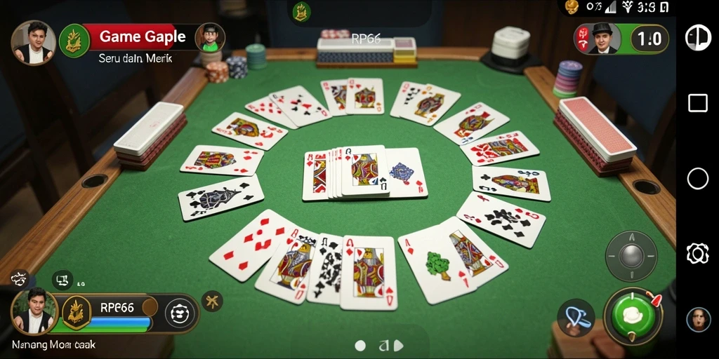 Gameplay seru dan interaktif dalam RP66 Gaple.