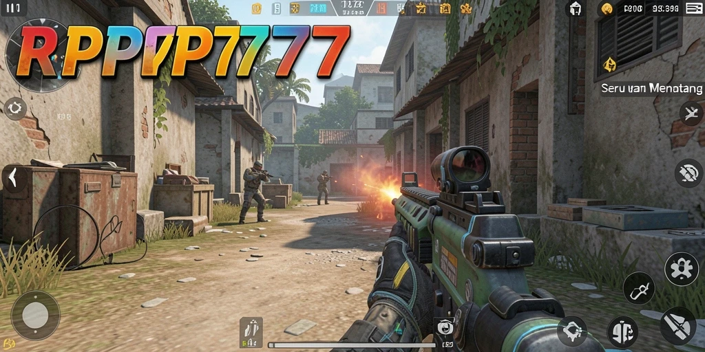 Menampilkan gameplay FPS yang mendebarkan dari RPRP777.