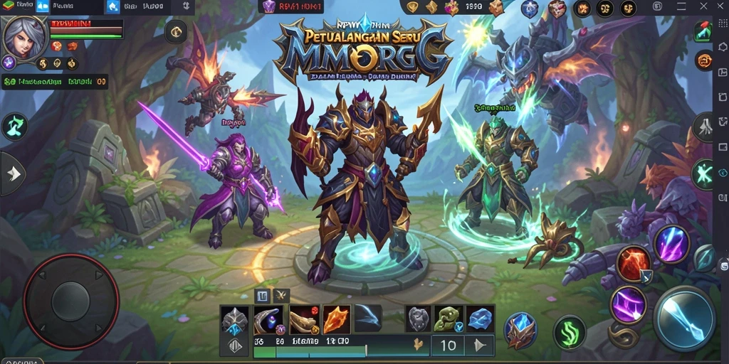 Tampilan seru gameplay RPG dengan petualangan menarik di RPWIN1.