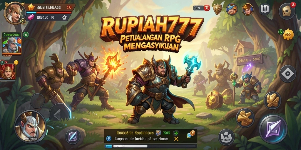Tangkapan layar gameplay RUPIAH777 menampilkan aksi pertempuran yang mendebarkan.