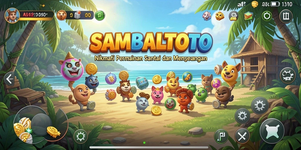 Tampilan gameplay menarik dalam SAMBALTOTO yang penuh warna.