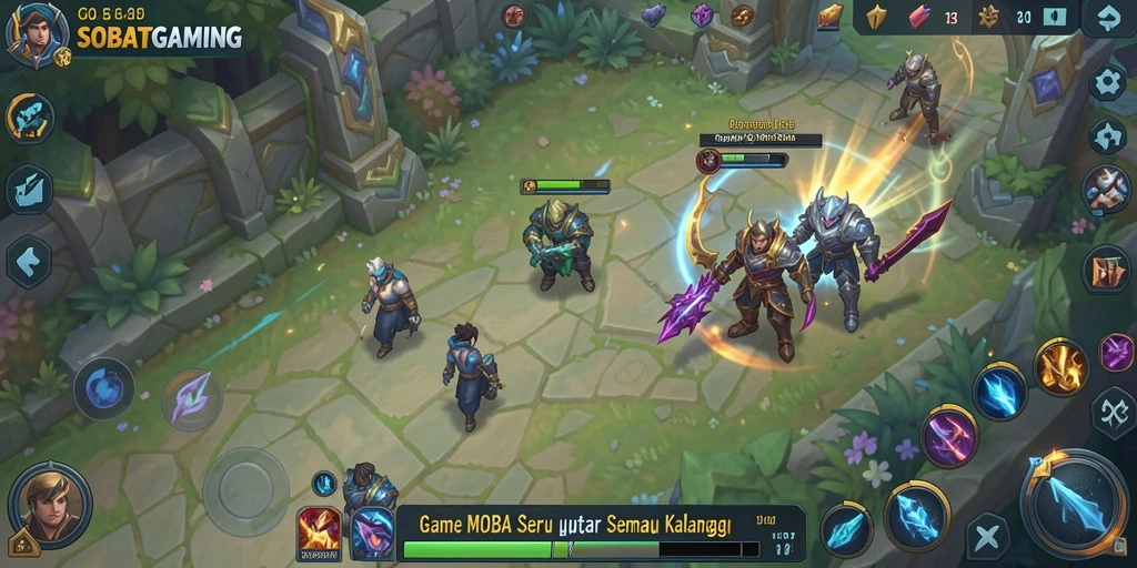 Gameplay seru dalam <strong>SOBATGAMING</strong> dengan pertarungan epik antar tim!